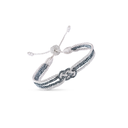 Knot nº2 in Silver Petrol Blue  .webp
