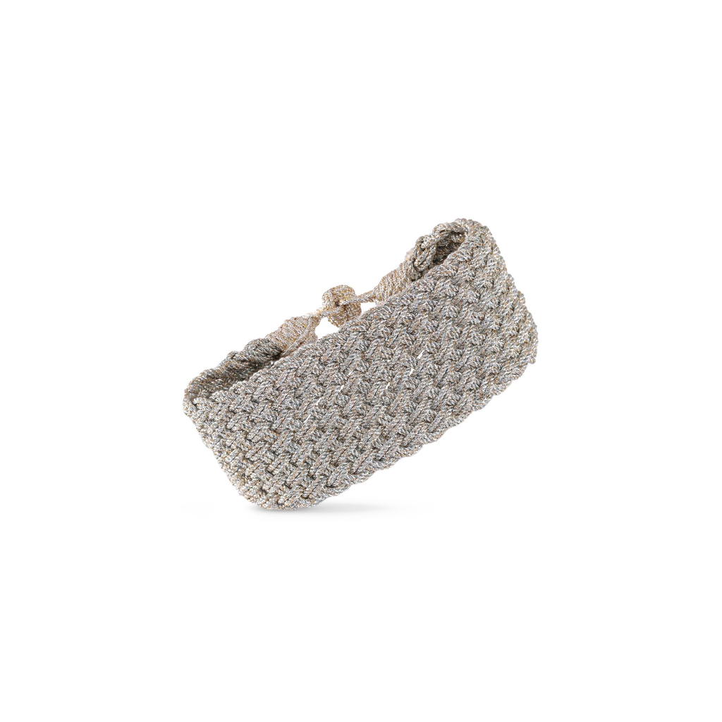 Maxi Diyah nº1 in Peach & Silver Metallic Almond .webp