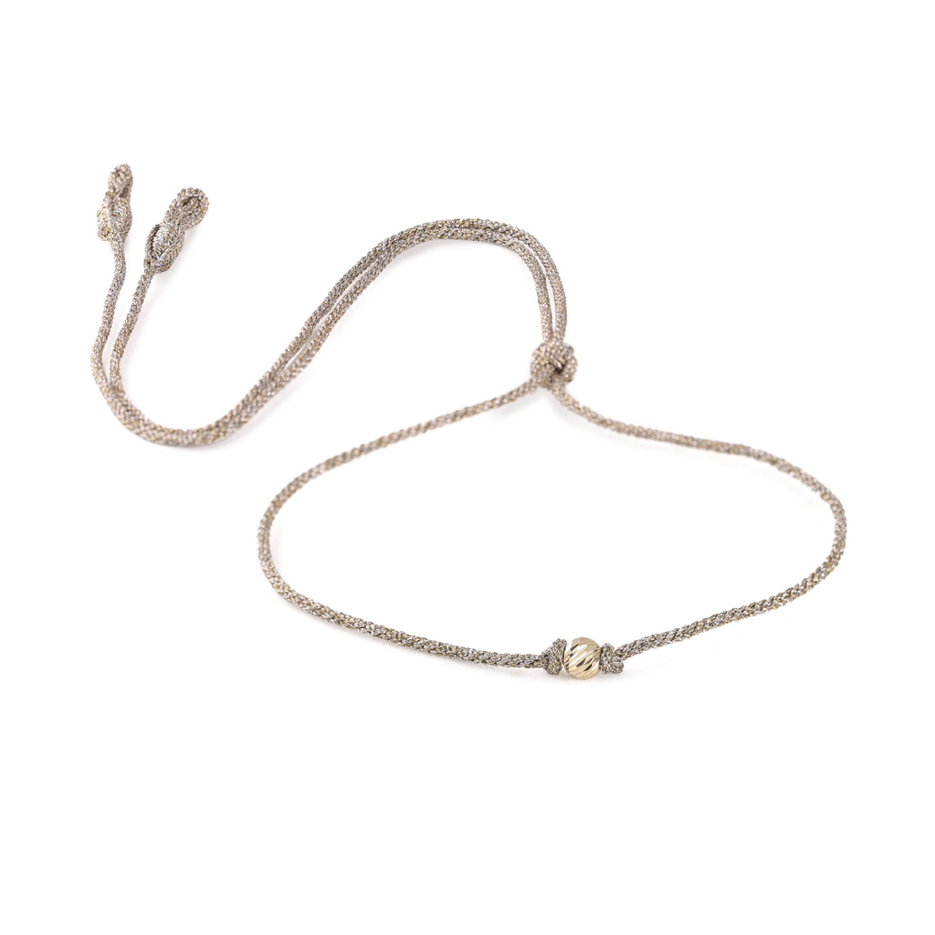 Zina Necklace in Rose Gold Light Stone .webp