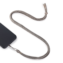 Flat Braided Phone Strap in Rose Gold Grey Taupe .webp