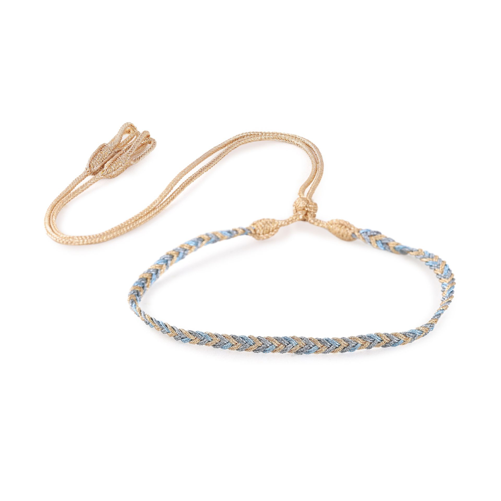 Eya nº2 Choker in Peach Azure Pearl .webp