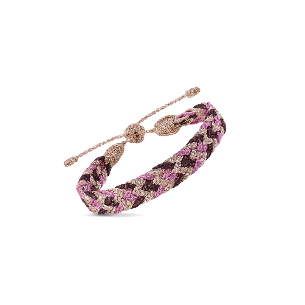 Double-U n°2 Bracelet Rose Gold Grape Pink.webp