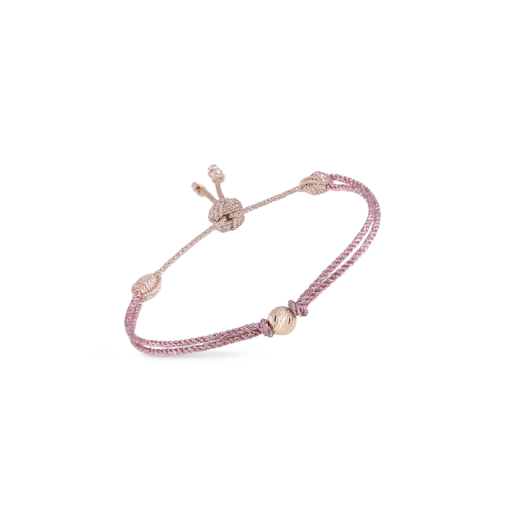 Zina Bracelet Rose Gold Muted Burgundy .webp
